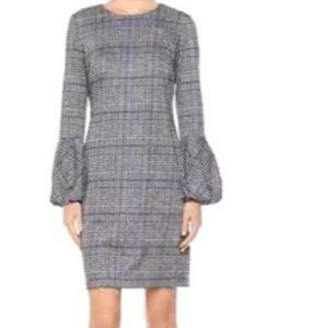 Calvin Klein Long Sheath with Blouson Bell Sleeves